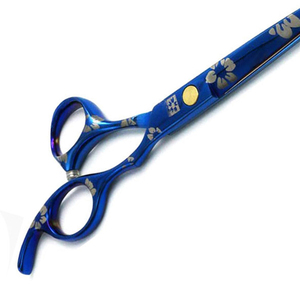 High Quality 420 Stainless Steel Barber Scissors Steel Handle Sharp <b>Edge</b> Beauty Hair Cutting <b>Tool</b> - Product Image 2