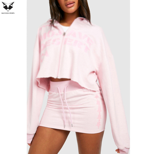 Producto Nuevo en Oferta, Conjunto Casual de 2 Piezas para Mujer, Conjunto de Falda con Capucha de la Mejor Calidad y Talla Ajustable - Product Image 3