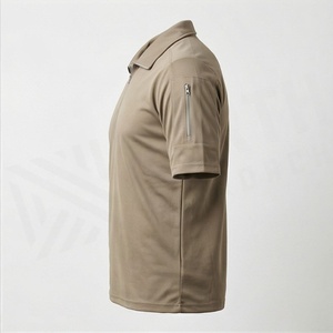 Men's Short Sleeve Plus Size Clothing Quarter <b>Zip</b> <b>Up</b> Golf Sports Collared Summer <b>Polo</b> Shirts Premium Streetwear Apparel - Product Image 3