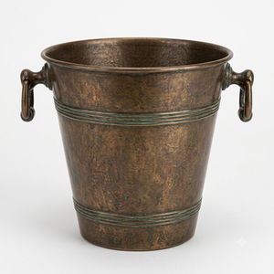 Copper Ice Bucket Round Shape Metal Wine <b>Cooler</b> Classic Style Rust Resistant Party Beverage Holder Bar Ware Wine <b>Cooler</b> - Product Image 5