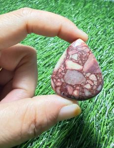Lot en gros de cabochons de Mookite rose naturelle Affection Gems, 36 carats, effet de changement de couleur, taille poire, pour la fabrication de bijoux du Rajasthan - Product Image 1