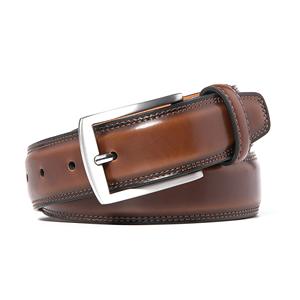 Cinturones de Cuero Genuino para Hombre, Diseño Moderno, Hebilla con Correa de Cuero, Cinturones Masculinos para Vestir - Product Image 1