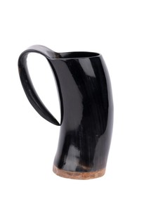 Mug en corne naturelle fait main, tasse à boire réutilisable, vaisselle pour la maison, la cuisine et l'usage quotidien - Product Image 1