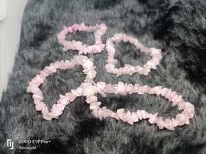 Natural Rose Quartz Chips <b>Bracelet</b> Crystal Stone Beaded Stretch <b>Bracelet</b> <b>Healing</b> Gemstone Jewelry for Men Women - Product Image 5