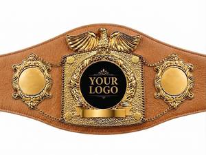 Ceinture de championnat de boxe en cuir personnalisée avec emblème d'aigle, ceinture d'arts martiaux unisexe pour Aikido, Taekwondo et Karaté, respirante - Product Image 2