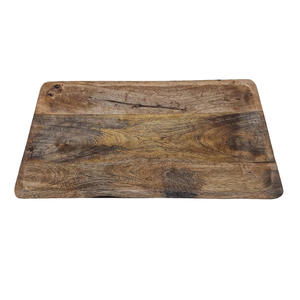Grand plateau de service en bois de manguier de luxe, durable et écologique, moderne, sans danger pour les aliments, artisanat en bois brun, fromage décoratif fait à la main - Product Image 2