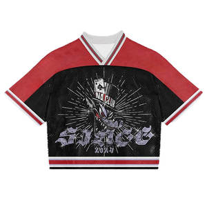 Maillot de rugby et de football américain personnalisé pour hommes, vêtements de sport en mesh respirant et surdimensionné - Product Image 4