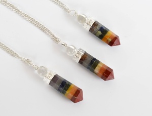 Péndulo de Radiestesia Metálico Multicolor Hecho a Mano, Duradero, de Calidad Premium, para Chakras - Product Image 4