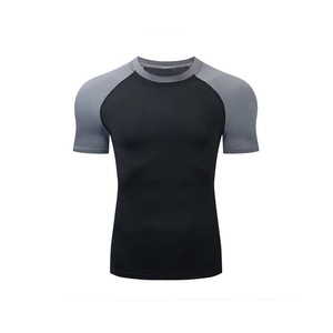 Men High <b>Flex</b> Compression Top Stretch Athletic Shirt Breathable Elastic Fabric for Workout Training Running Use - Product Image 6