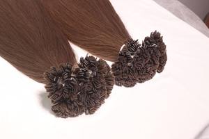 Flat Tip Straight Hair Extensions Vietnamese Remy Hair 100% Warm Chestnut <b>Brown</b> <b>Medium</b> <b>Brown</b> (#6) Double Drawn Ends Machine - Product Image 2