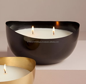 Bougie de bol de cire en métal Offre Spéciale pour cadeau décoration de mariage décoration et festival - Product Image 2