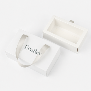 Luxury Eco-Friendly Handmade Drawer <b>Gift</b> Paper Cardboard Custom Logo Printed Ribbon Handle Gold Satin Jewelry <b>Box</b> - Product Image 1