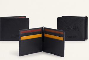 WRIZA Men's Genuine Leather Slim <b>Wallet</b> <b>RFID</b> <b>Blocking</b> | 6 Card Slots Metal Money Clip | Fashion Minimalist Front Pocket <b>Wallet</b> - Product Image 2