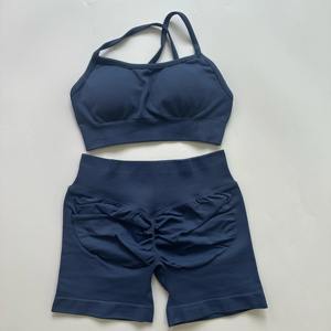 Conjunto Deportivo de 2 Piezas Personalizado 100% Algodón para Mujer, Ropa de Gimnasio y Yoga, Pantalones Cortos - Product Image 4