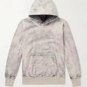 Sudadera con Capucha Personalizada Estilo Acid Wash, Ecológica, Impermeable, de Algodón French Terry, Estilo Vintage, para Invierno - Product Image 1