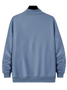 Sweatshirts en molleton à col montant pour hommes, de haute qualité, OEM, vierges, pour l'hiver, surdimensionnés, grande taille, pour hommes - Product Image 2