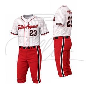 Diseño de Uniformes de Béisbol Personalizados de Alta Calidad para Jóvenes y Adultos, Precio al por Mayor, Uniforme de Béisbol de Poliéster para Hombre - Product Image 5