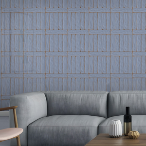 Carreaux muraux décoratifs en porcelaine céramique émaillée sculptée 300x300, texture de luxe, pour les espaces intérieurs commerciaux, les bureaux, les halls d'entrée - Product Image 1