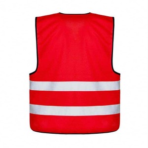 Gilet de sécurité pour hommes à haute visibilité en polyester 100 % pour la sécurité routière, gilet de sécurité réfléchissant - Product Image 5