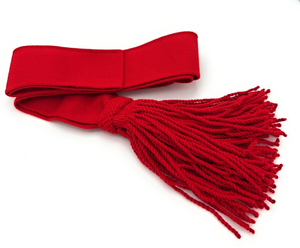 Ceinture en soie D-TEXUNI personnalisée, écologique, avec doubles pompons, pour la décoration des uniformes et des vêtements - Product Image 5