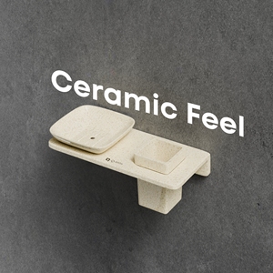 Jabonera cuadrada de vidrio para baño con soporte de acabado cromado, estante de almacenamiento de jabón para montaje en pared para ducha y fregadero de cocina - Product Image 3