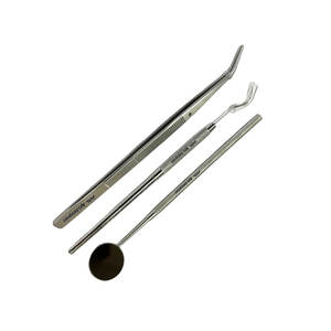 Kit Profesional de Examen Dental, Juego de 3 Herramientas Dentales de Acero Inoxidable para Revisión Bucal, Limpieza e Higiene, para Dentistas - Product Image 6