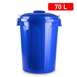 Poubelle CUBO BASURA 70L bleue Parchi - Product Image 3