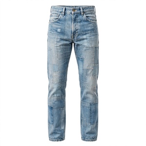 Jeans de Mezclilla para Hombre, Corte Slim Fit, Pierna Recta, Cintura Media, Estilo Casual de Algodón con Bolsillos, para Otoño, de BD - Product Image 3