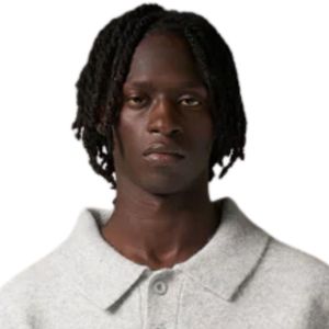 Suéter Polo de Punto para Hombre, Manga Larga, Gris Jaspeado, Textura Suave, Cuello con Botones, Estilo Casual, Invierno, Mezcla de Algodón, OEM - Product Image 5