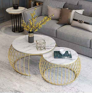 Handmade Modern Design <b>Metal</b> Coffee Table with Luxury Marble Top Latest Arrival for Home & School Living Room Furniture - Product Image 4