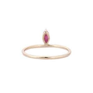 14K Solid Gold Floating <b>Ruby</b> <b>Eternity</b> <b>Ring</b> - Product Image 4