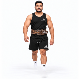 Cinturón de Gimnasio Profesional de Cuero de Doble Hebilla para Entrenamiento de Fuerza, Soporte para Ejercicio, Venta al por Mayor, Proveedor de Fábrica, Duradero, OEM para Hombre - Product Image 3