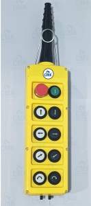 CMK Plastic Yellow Pendant Station Dual-<b>Speed</b> <b>Control</b> Hoist EOT Crane IP65 440V 10A 2-14 Push Button Emergency Stop 1NO1NC 50000 - Product Image 4