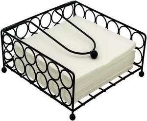 High Quality Modern Durable Metal Napkin Stand & Organizer Stylish <b>Tissue</b> <b>Holder</b> for Dining Table <b>Kitchen</b> Home Office Restaurant - Product Image 3