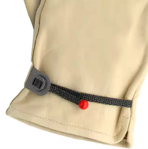 Gants de travail en cuir pour hommes et femmes, résistants, respirants, antidérapants, sans latex, avec manchette de sécurité, épaisseur 7 oz, résistants aux égratignures - Product Image 4