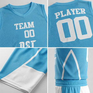 Ensemble de maillots de basket-ball rouges personnalisés unisexes, col en V, sans manches, impression sublimée, séchage rapide, nom de l'équipe, numéro, logo, adulte, toutes saisons - Product Image 5