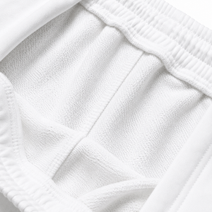 Pantalones Cortos Blancos de Algodón para Hombre, Bordados, con Cordón Ajustable, Cintura Media, Estilo Casual, con Logotipo de Montaña - Product Image 5