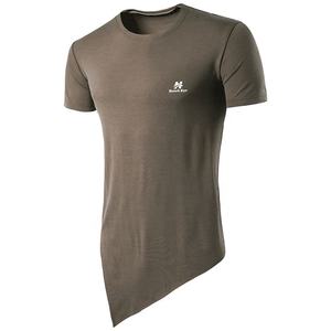 Camiseta Deportiva de Algodón Elástico de Alta Calidad para Hombre, Corte Regular, con Estampado, Tejido Transpirable - Product Image 1