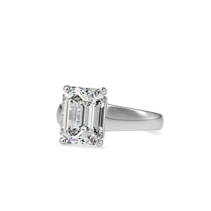 Superbe cadeau pour elle : Bague en moissanite avec bande unie, testée au diamant VVS1, idéale pour les soirées. - Product Image 2