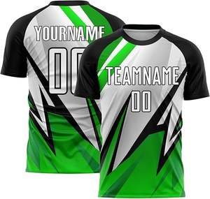 Uniformes de Fútbol Personalizados Unisex, Diseño a Medida, Insignia del Equipo Impresa, Transpirables, de Secado Rápido, 100% Poliéster, Manga Corta - Product Image 2