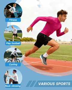 Rash Guard For Gym Training <b>Men</b> MMA Rash Guard Compression Shirt <b>Turtle</b> <b>Neck</b> Long Sleeve Athletic Base Layer Running Cycling Top - Product Image 6