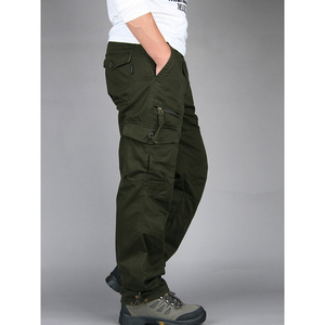 Pantalon cargo décontracté pour homme en toile 100 % coton écologique, respirant, confortable et robuste, de haute qualité - Product Image 4