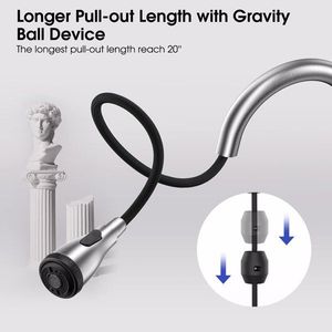 Robinet de cuisine intelligent sans contact, pulvérisateur d'évier de cuisine à 4 modes, résistant aux traces de doigts, double température, outil manuel - Product Image 4