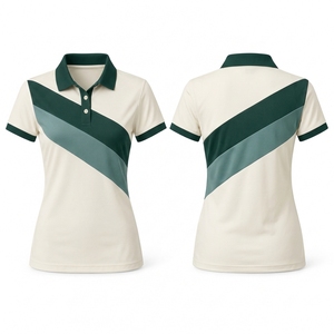Camiseta de tenis casual para mujer, corte ajustado, con placket extendido, manga corta, personalizada, superventas de verano - Product Image 5