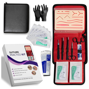 Suture Practice Kit For Medical Student, Complete Suture Tool Set with Suture Practice <b>Pad</b> Surgical Instruments - Product Image 1
