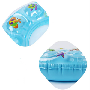 Flotador de Piscina Inflable Transparente de 60 cm con Diseño de Burbujas y Divertidos Estampados de Animales para Niños - Product Image 5