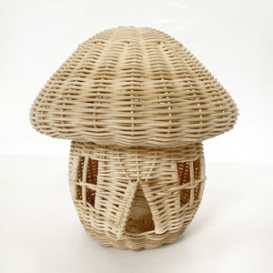 Casa de juguete de ratán de venta rápida con forma de casa para jugar en interiores, suministros del fabricante de casitas de juegos para niños pequeños - Product Image 4