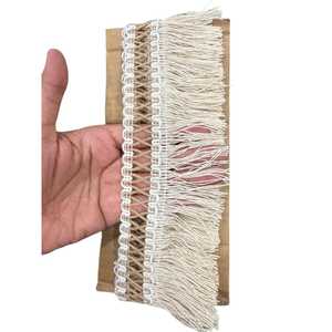 Dentelle en coton de haute qualité, fabriquée avec des fils fins pour une brillance et une durabilité durables. - Product Image 1