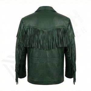 Veste de moto en cuir pour homme NAI-0490A, style motard, fermeture éclair, rembourrage en coton, vêtements d'été pour la conduite, couleur personnalisable - Product Image 2