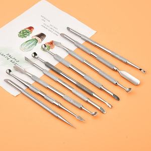 Pousse-cuticules personnalisé très demandé, en acier inoxydable, pour le retrait du vernis à ongles, outils de nettoyage des ongles, pousse-cuticules à pointe acérée - Product Image 4
